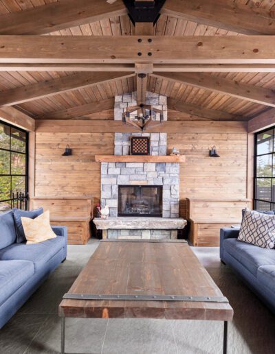 Harvey Cottage - Living Room With Fireplace